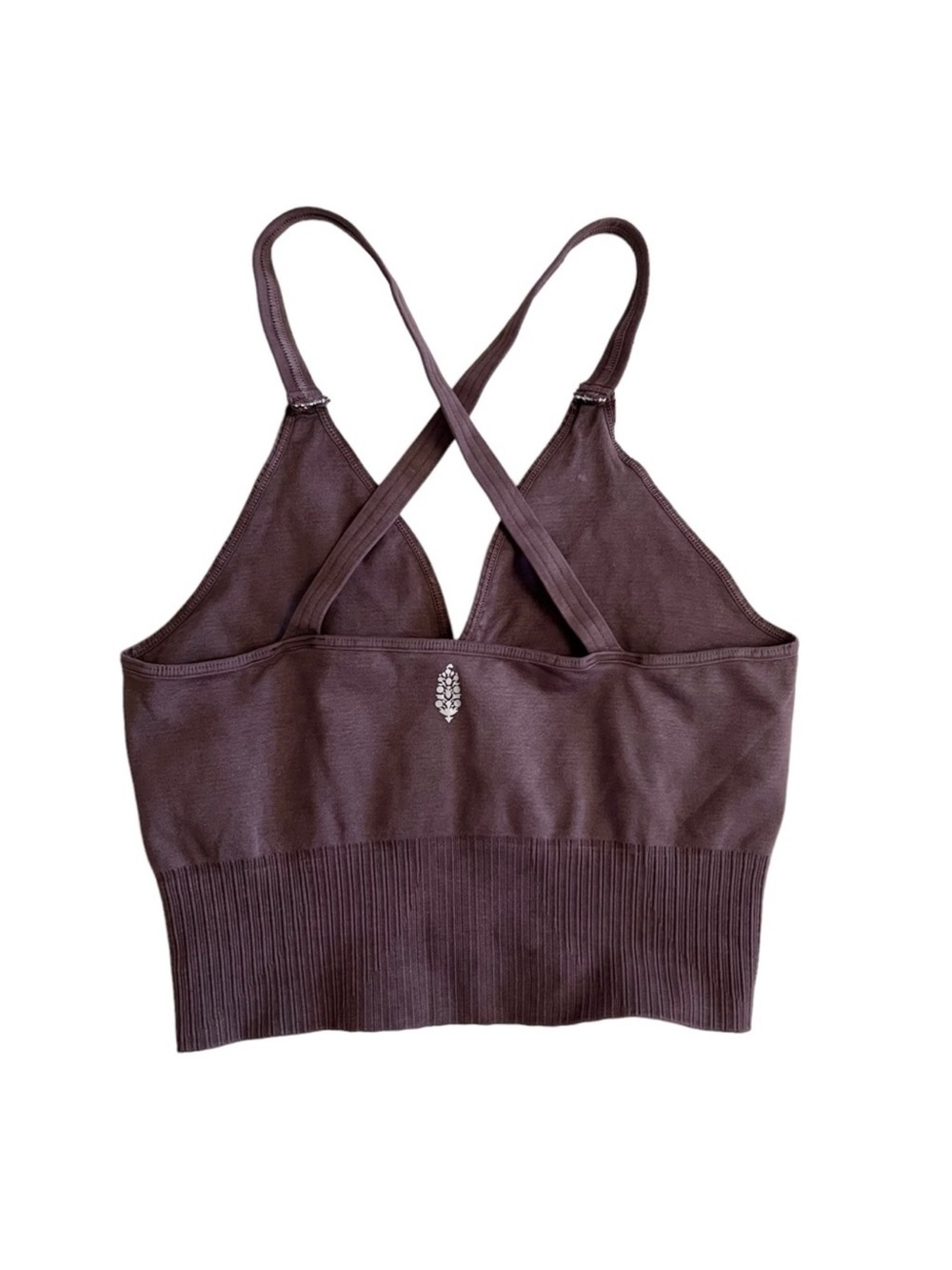 Free People Movement, Good Karma Crop Tank, Brown, M/L - Picture 4 of 4